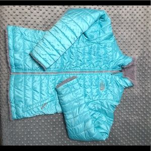 Girls North Face Reversible Puffer Size 10/12